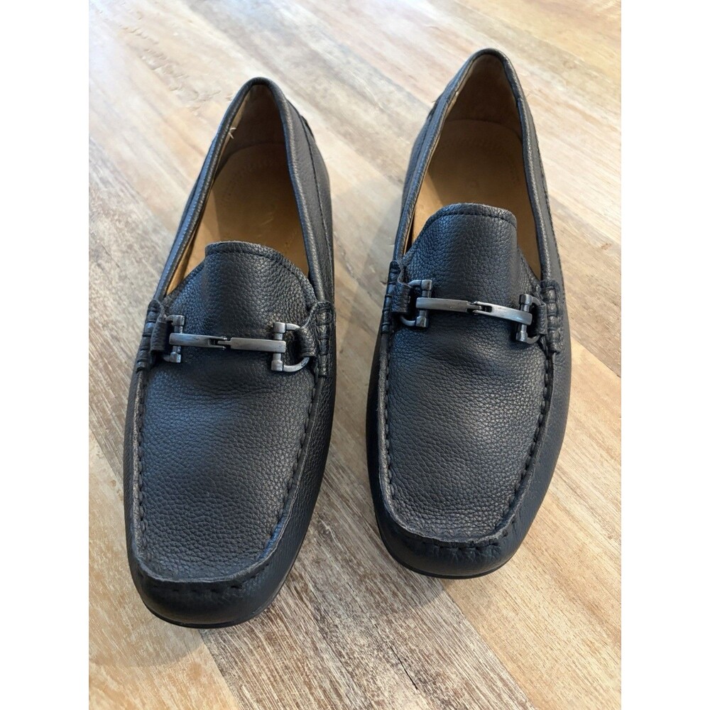 Vionic Size 9 Sport Men's Loafer Driving Shoes Slipper Slip On‎ Black Leather